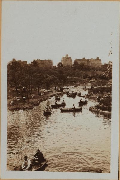 Manhattan: Central Park - The Pond., 1933