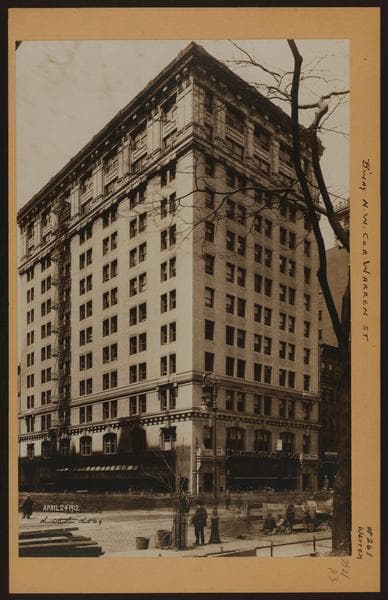 Manhattan: Broadway - Warren Street, 1912