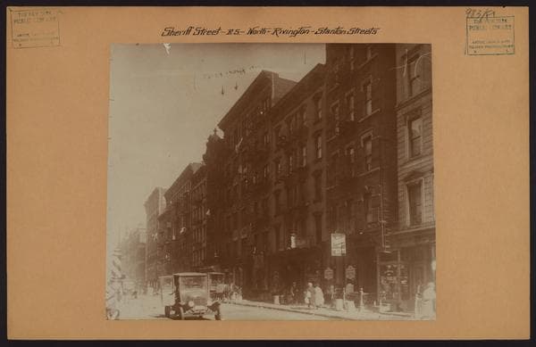 Manhattan: Sheriff Street - Rivington Street, 1923