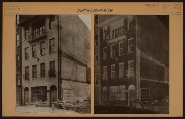 Manhattan: 51st Street (East) - 2nd Avenue, 1927