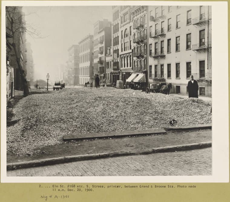 Elm Street between Grand and Broome Streets, 1900-12-20