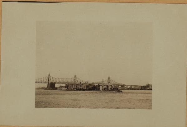 Bridges - Queensboro [Queensborough] Bridge - [Welfare Island - S.S. Providence.], 1925–1926