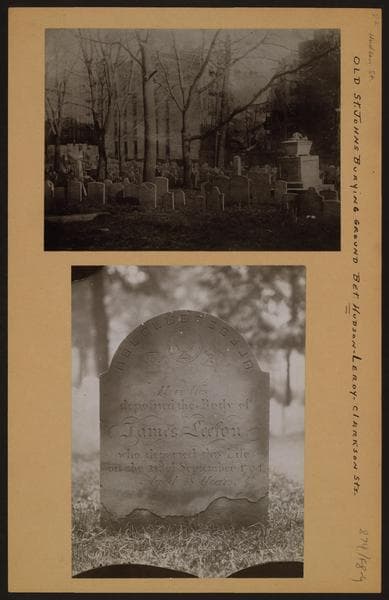 Manhattan: Old St. John's burying ground - Between Hudson - Leroy - Clarkson Streets., 1900