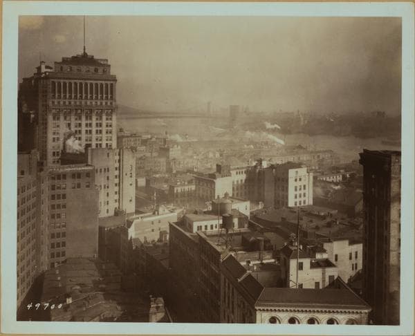 General view - Downtown Manhattan - Wall Street., 1927