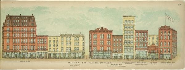 Broadway, East Side. 25th to 27th St., 1899