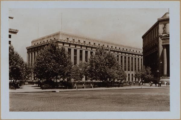 Manhattan: Centre Street - Worth Street, 1938