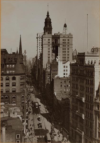 Manhattan: Broadway - Morris Street, 1893