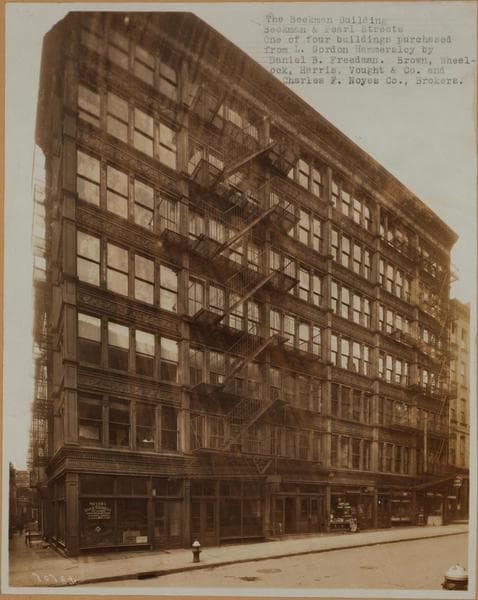 Manhattan: Beekman Street - Pearl Street, 1923