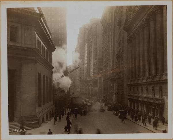 Manhattan: Broad Street - Wall Street, 1925