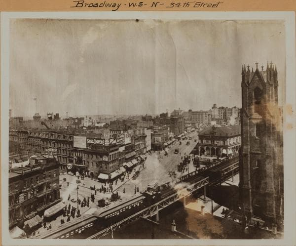 Manhattan: Broadway - 34th Street, ca. 1895