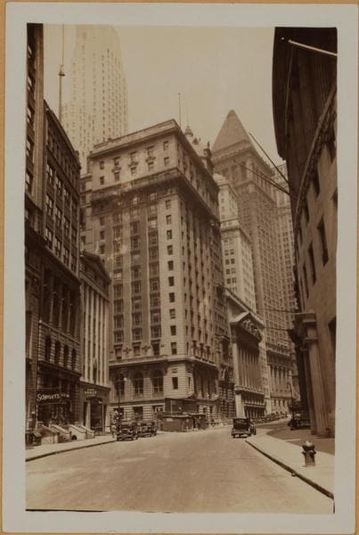 Manhattan: Broad Street - Exchange Place, 1931