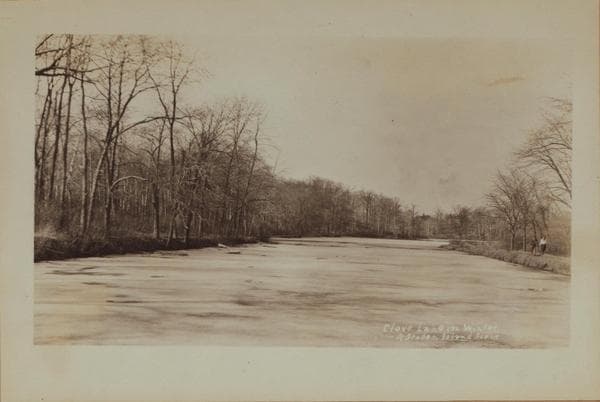 Richmond: [Staten Island] - Clove Lakes Park - [View of Clove Lake in winter.], 1924