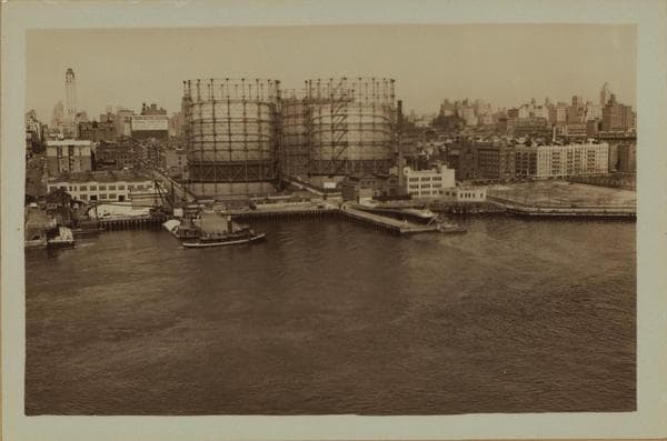 East River - Manhattan - Piers 102, 103, 104 - 60th, 61st, and 62nd Streets - [Welfare Island]., 1933–1935