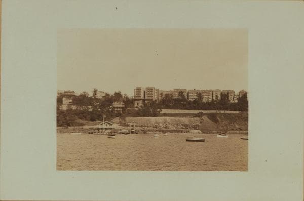 North (Hudson) River - shore and skyline - George Washington Bridge., 1926–1934