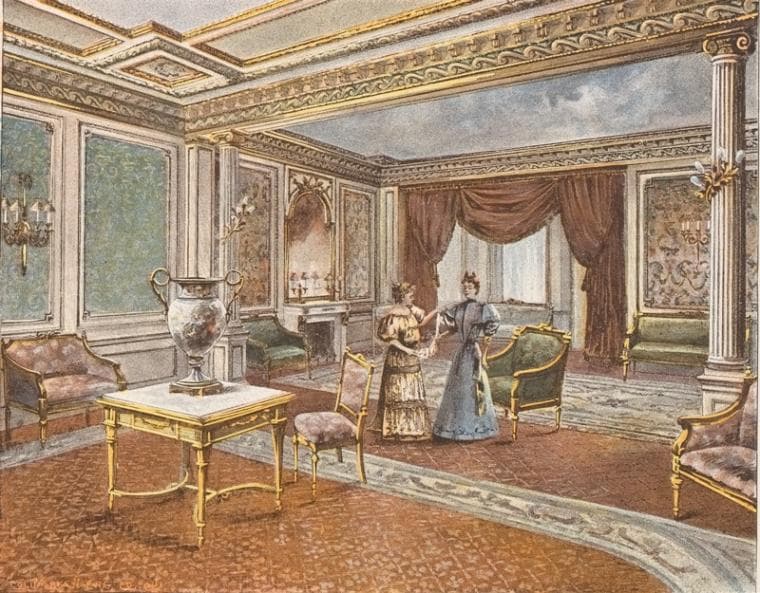 Louis XVI parlor, 1893