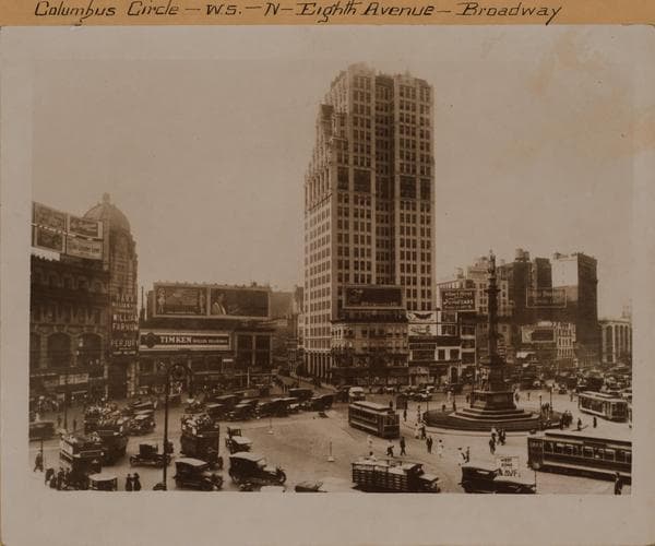 Manhattan: Columbus Circle - 8th Avenue - Broadway., 1918
