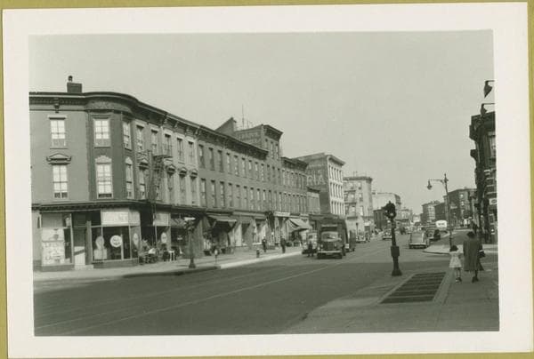 Fulton Street - Adelphi Street looking east, 1942-05-13