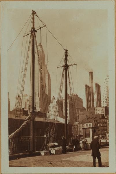 East River - Pier 17 - [Bank of Manhattan; Doherty Building.], 1932