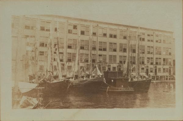 Fulton fish market - [Fishing fleet - Fulton Street docks.], 1925–1933