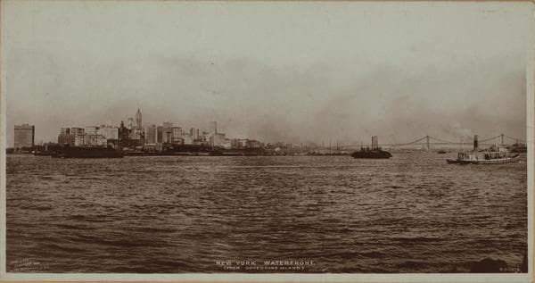 New York City waterfront - [View of the waterfront from Governors Island.], 1909