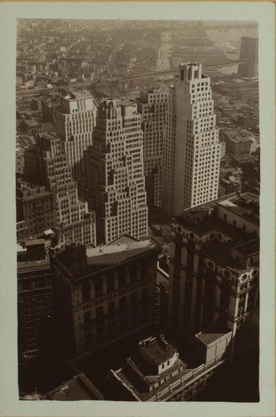 General view - [Manhattan - Wall Street - Bank of Manhattan building (North).], 1933