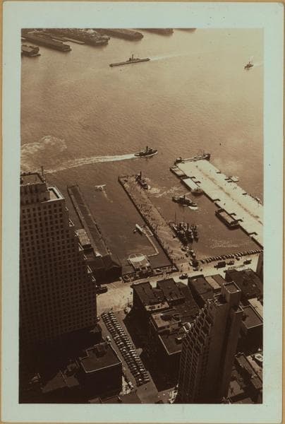 East River at the foot of Wall Street., 1937