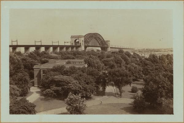 Bridges - Hell Gate Bridge - [The bridge begins at Port Norris, Bronx, spanning Ward's and Randall's Islands, to Astoria, Queens.], 1936