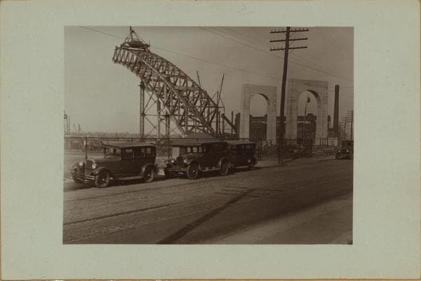Bridges - Bayonne Bridge - [Construction.], 1930