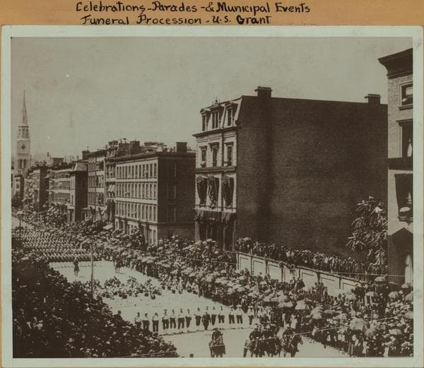 Celebrations - Parades - Municipal events - Funeral procession: U. S. Grant., 1885; 1885-08