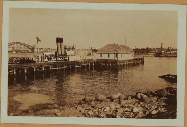 East River - [View of East River pier from East 90th Street in Manhattan.], 1934–1935
