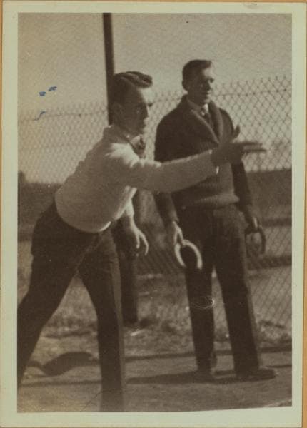 Recreation and hobbies - Quoits players., 1940