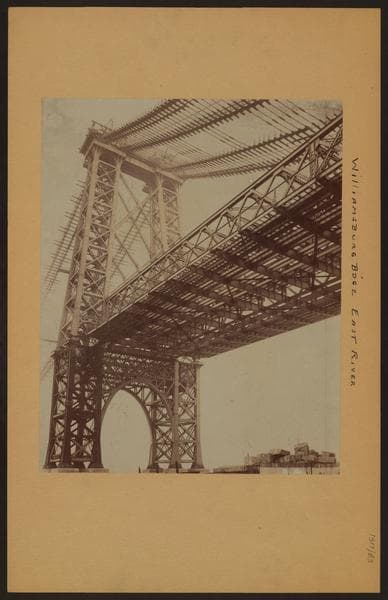 Bridges - Williamsburg Bridge - East River - [Construction.], 1896–1903