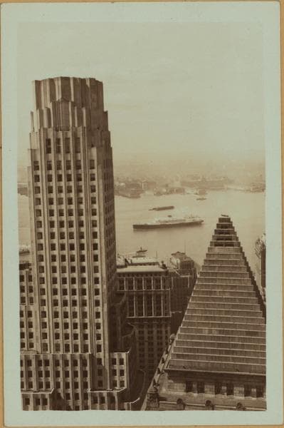 General view - [Manhattan - Wall Street - Bank of Manhattan building (West).], 1933