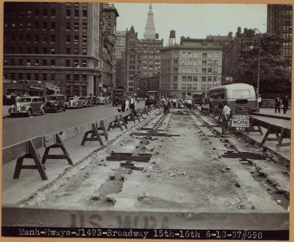 Manhattan: Union Square (West) - 15th Street (East) - [Union Square Park.], 1937