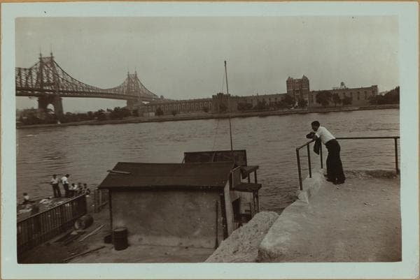 Bridges - Queensboro [Queensborough] Bridge - [View of the bridge from Allen Point.], 1934