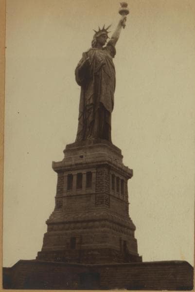 Islands - Bedloe's Island - [View of the Statue of Liberty, a gift of the French people to the United States.], 1925