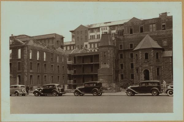 Hospitals - Bellevue Hospital - [Old buildings under demolition.], 1938