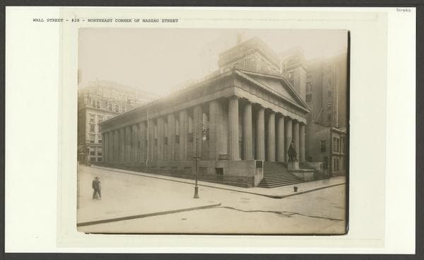 Wall Street #28 - Nassau Street, northeast corner -