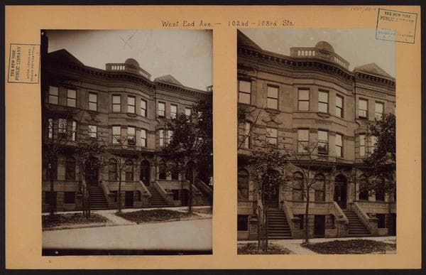 Manhattan: West End Avenue - 102nd Street (West), 1910
