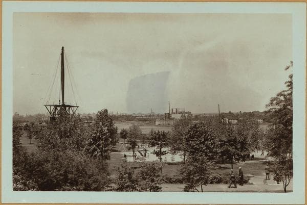 Bridges - Triborough Bridge - [Construction - Bridge anchorage in Queens.], 1934