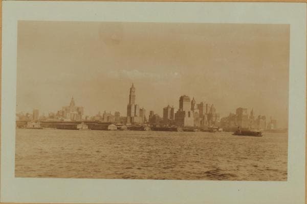 North (Hudson) River - Shore and skyline - Manhattan - Battery - 14th Street., 1925