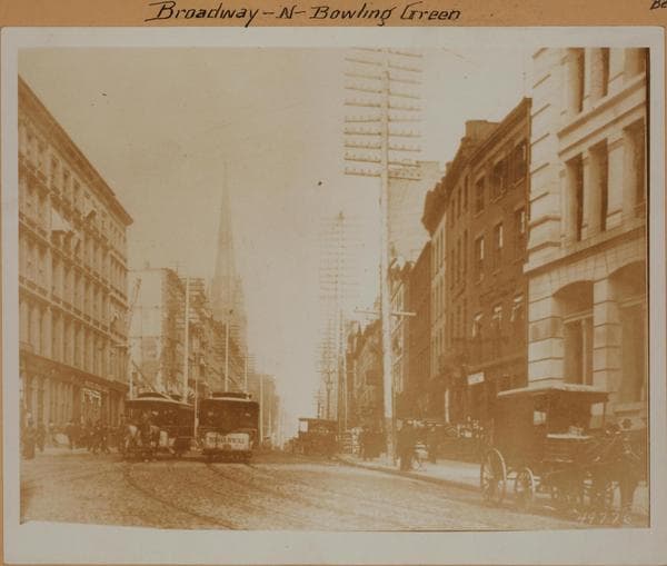 Manhattan: Broadway - Battery Place, 1882