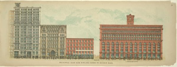 Broadway, East Side. Bowling Green to Hudson Bldg., 1899