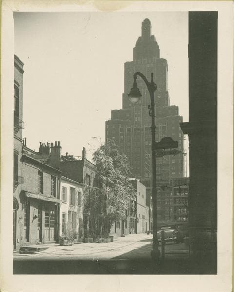 MacDougal Alley - McDougal Street, north side, 1954