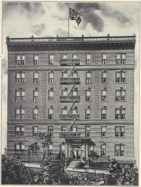 The Fairholm, 503-505-507 West 121st Street; Plan of upper floors., 1908