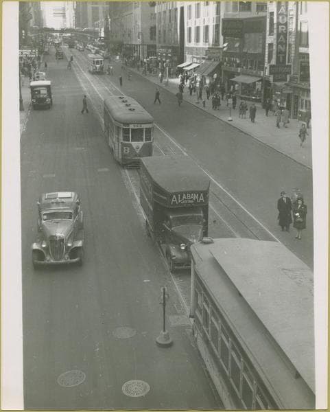 42nd Street (East) - Third Avenue, looking west, 1946-12-07