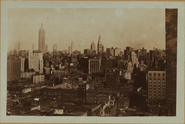 General view - Christopher Street - Northeast. [Manhattan: Park Row - Centre Street ; 45 Christopher Street.], 1932–1934