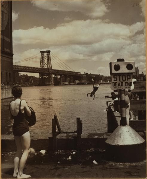 Recreation and hobbies - [Swimming off Corlears Hook.], 1938