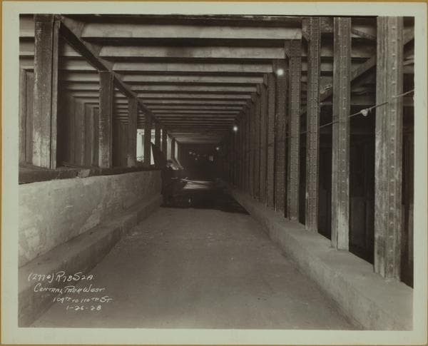 Transportation - Subway construction., 1928
