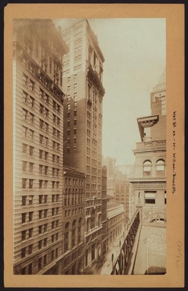 Manhattan: Wall Street - William Street, 1922